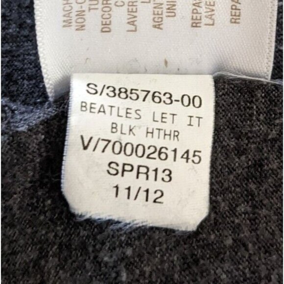Old Navy Collectabilitees Women Beatles Let It Be T-Shirt Gray Knit 2012 SizeXXL - Picture 7 of 10